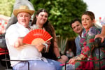 Visitantes de la feria de abril