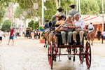 Visitantes de la feria de abril