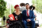 Visitantes de la feria de abril