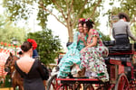 Visitantes de la feria de abril