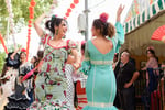 Visitantes de la feria de abril
