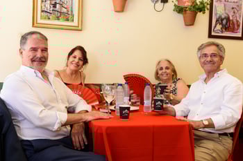 Visitantes de la feria de abril