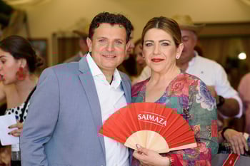 Visitantes de la feria de abril