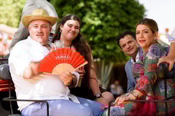 Visitantes de la feria de abril