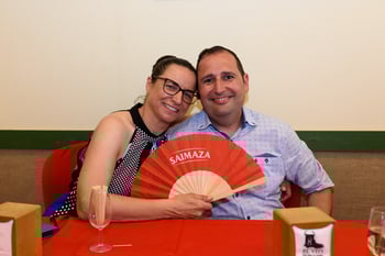 Visitantes de la feria de abril