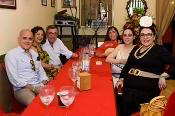 Visitantes de la feria de abril