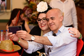 Visitantes de la feria de abril
