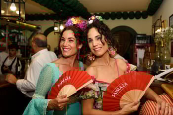 Visitantes de la feria de abril