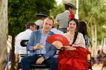 Visitantes de la feria de abril