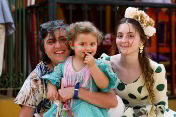 Visitantes de la feria de abril