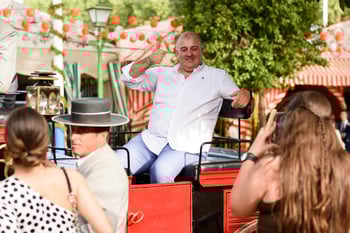 Visitantes de la feria de abril