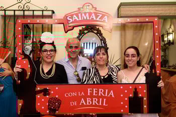 Visitantes de la feria de abril