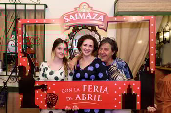 Visitantes de la feria de abril