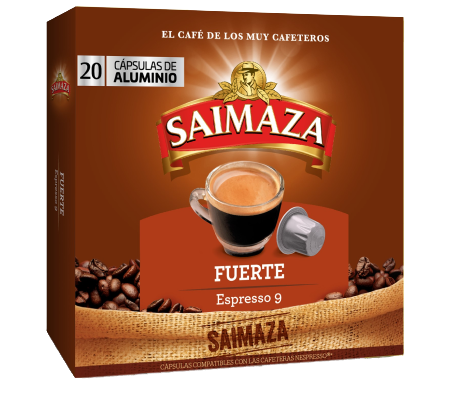 Saimaza espresso 9 capsulas fuerte